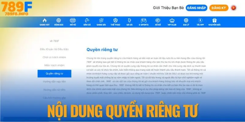 Nội dung quyền riêng tư 789F